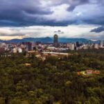 Pond Stock Footage, City, Tower, Sky, Architecture, Skyline