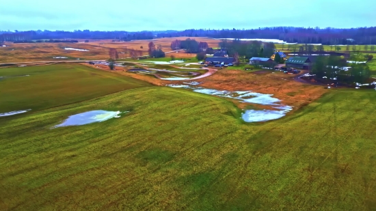 Rain Effect Background Video Download, Landscape, Grass, Course, Highland, Golf