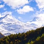 Red Motion Background, Glacier, Mountain, Range, Snow, Landscape