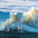 Royalty Free Animated Videos, Volcano, Mountain, Natural Elevation, Sky, Ocean