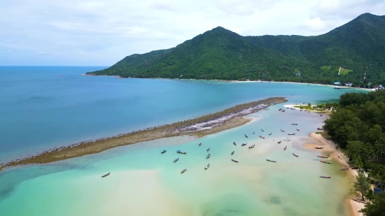 Royalty Free Stock Video Footage, Sandbar, Bar, Ridge, Barrier, Beach