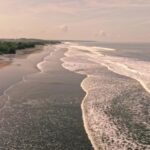 Smoke Background Stock Video, Sand, Sandbar, Beach, Bar, Sea