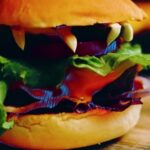 Sunset Stock Video, Cheeseburger, Sandwich, Hamburger, Tomato, Cheese