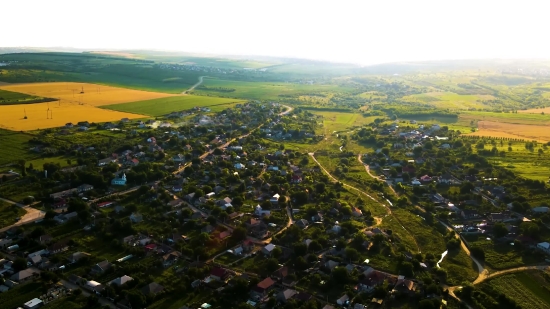 Technology Stock Video, Landscape, Rural, Highland, Field, Sky