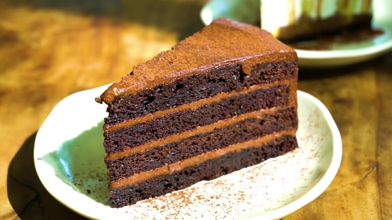 Video Stock 4k, Chocolate, Food, Dessert, Cake, Toast