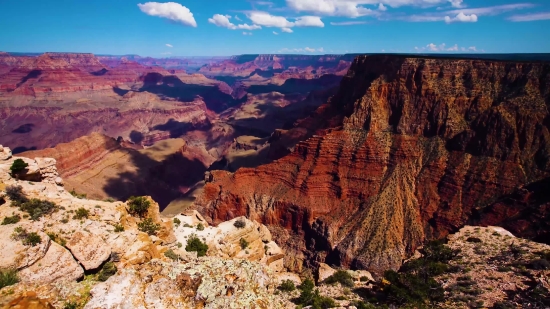 Vintage Stock Footage Royalty Free, Canyon, Ravine, Valley, Natural Depression, Rim