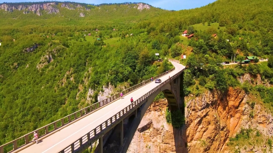 Worship Video Backgrounds, Bridge, Suspension Bridge, Structure, Landscape, Mountain