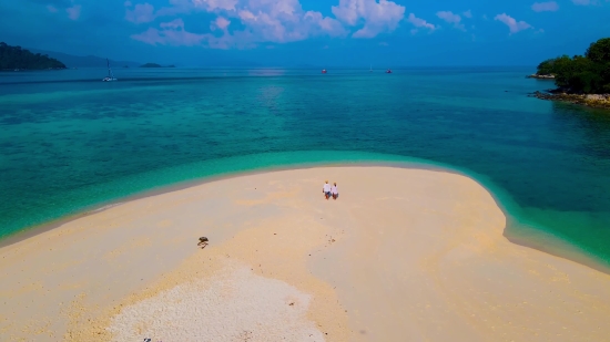 Youtube Vlog Background, Beach, Sand, Sandbar, Ocean, Bar